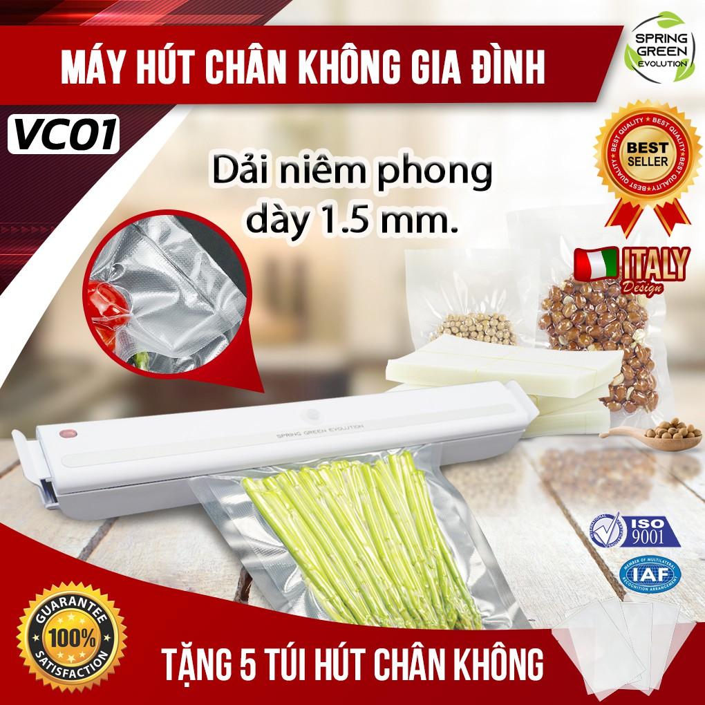 Máy Hút Chân Không Cầm Tay VC01-New. Mẫu Máy Hút Nhỏ Gọn, Siêu Khoẻ, Tiết Kiệm Điện. Hàng Nhập Khẩu Chính Hãng SGE Thái.