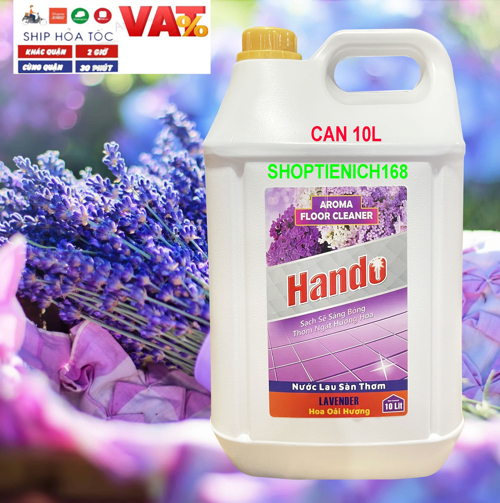 [NHÀ SẠCH THÌ MÁT] Nước thơm lau sàn Hando 10L Hương Quế dùng cho Nhà hàng,khách sạn,vệ sinh công nghiệp