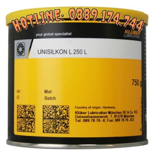 Mỡ Kluber Unisilkon L 250 L (750g)