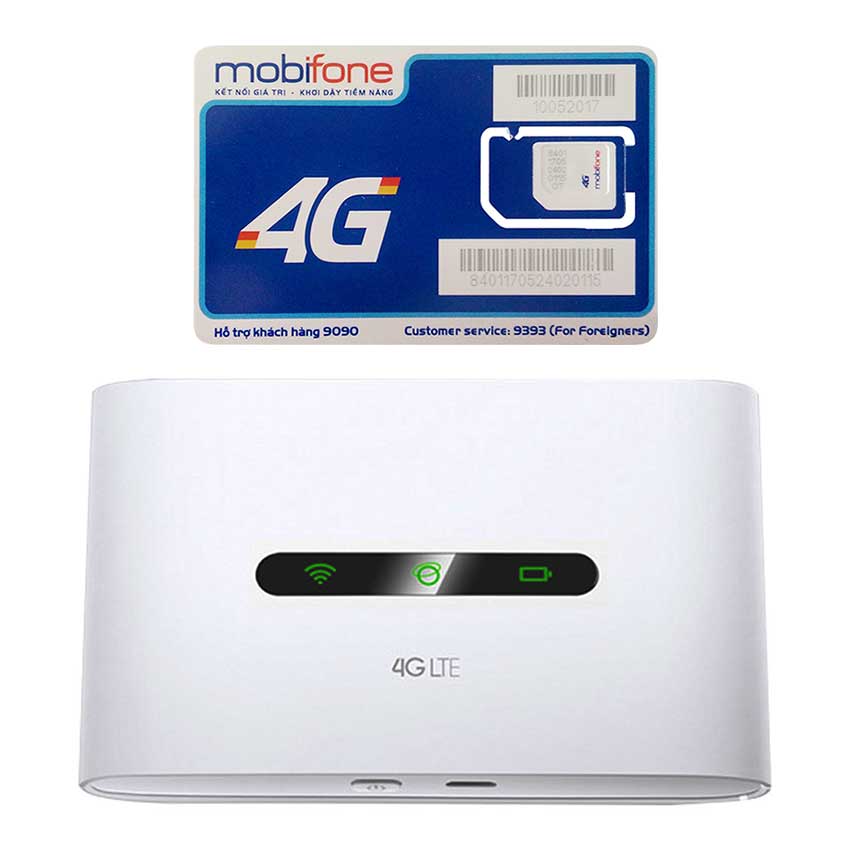 Bộ Phát Wifi 3G/4G Tốc Độ Cao + Sim 4G Mobifone Khuyến Mãi 60GB /Tháng Tp-link M7300 - Hàng chính hãng