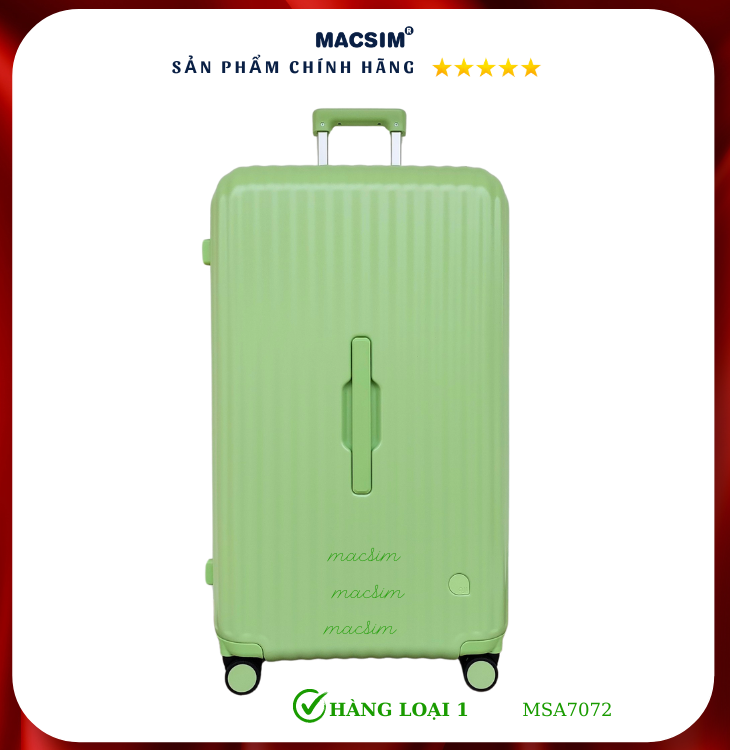 Vali cao cấp Macsim Aji MSA7072 màu xanh- Hàng loại 1