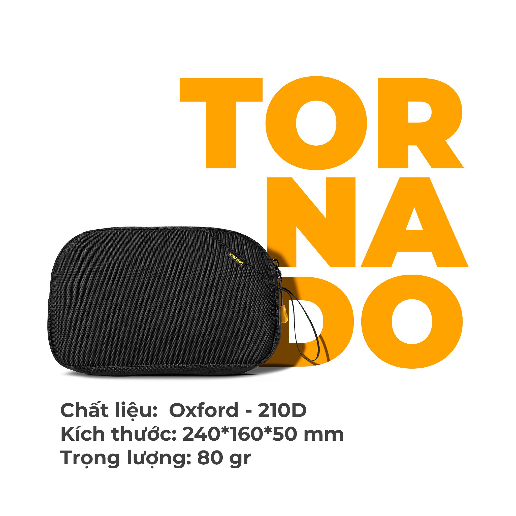 KINGBAG TORNADO - Túi tiện ích nhỏ gọn, mỏng nhẹ - Hàng Chính Hãng