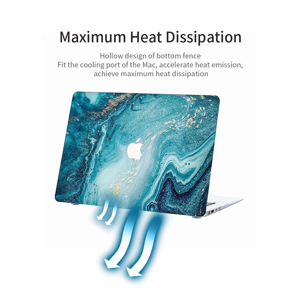 Vỏ bảo vệ máy tính xách tay siêu mỏng tráng cao su thay thế cho Apple 13 '' MacBook Pro