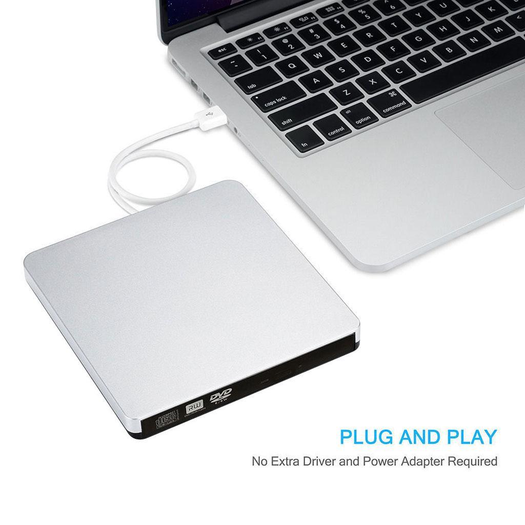 High Speed USB DVD CD-RW Burner Writer External Drive Slim for Macbook