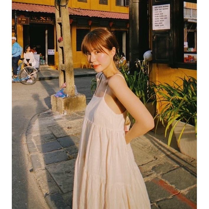 Đầm suông hai dây babydoll