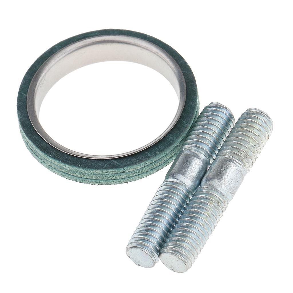 10X Exhaust Studs Nuts Copper Gasket Kit For GY6 50cc 125cc 150cc