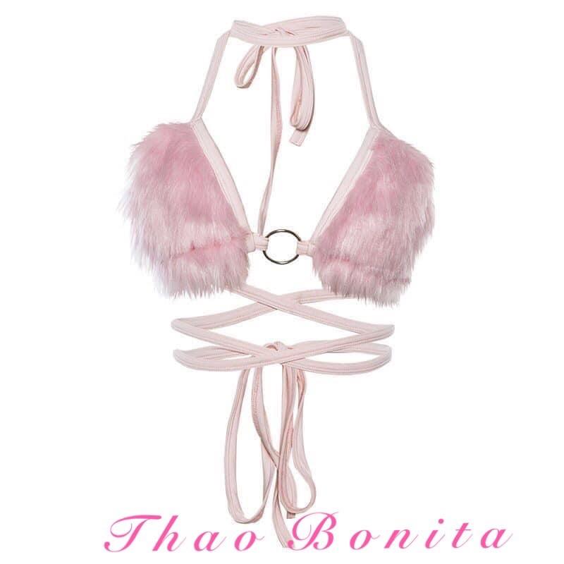 Áo Bikini hồng siêu cute GIAO HOẢ TỐC HCM