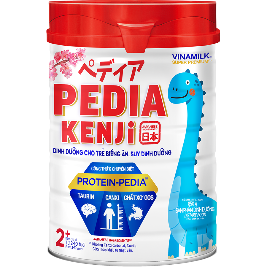 Sữa bột Vinamilk Pedia Kenji 2+ (cho trẻ từ 2 đến 10 tuổi)