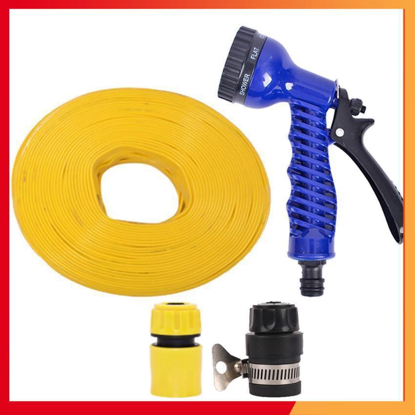 Bộ dây tăng áp 3 lần vòi xịt nước rửa xe, tưới cây loại 3-5m  206843