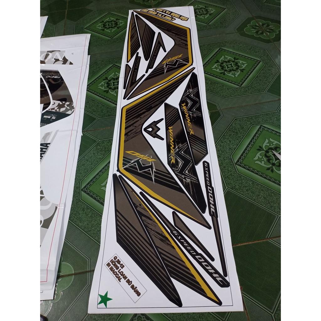 Tem rời winner đen chỉ vàng đồng