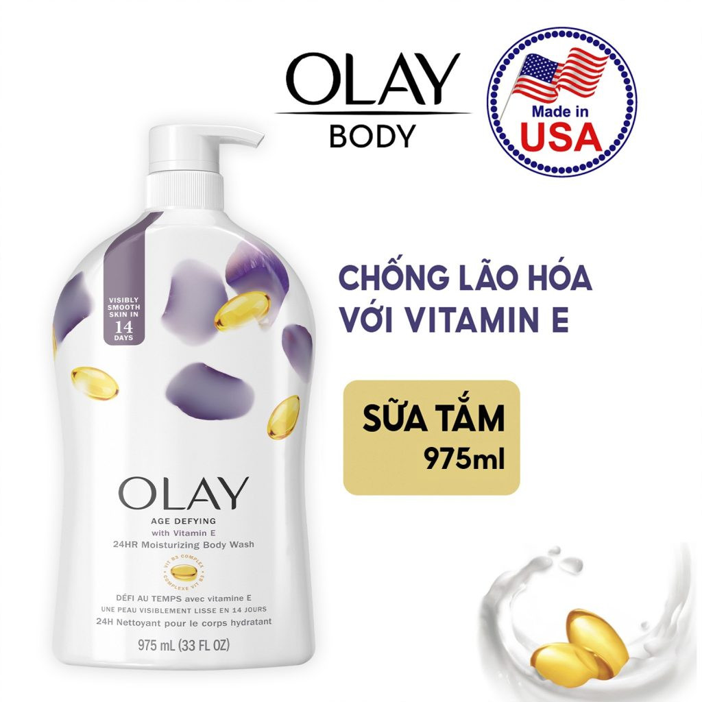 Sữa Tắm Olay 975ml Vitamin E
