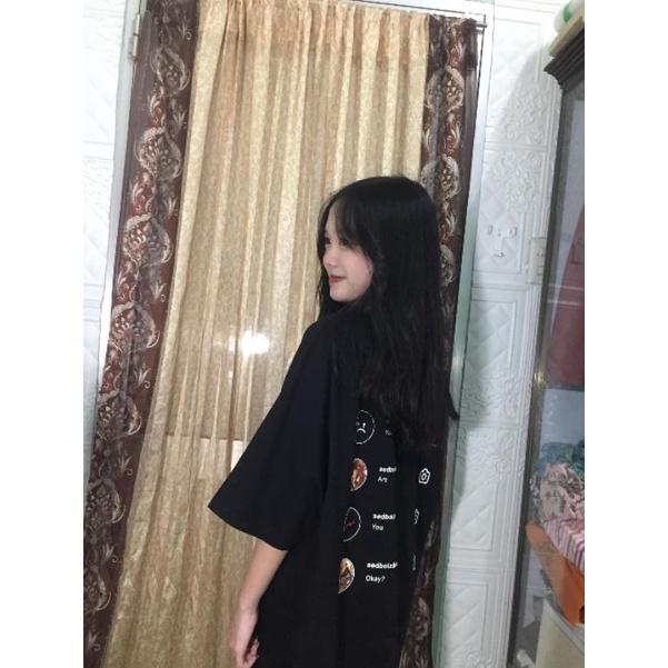 Áo thun unisex tay lỡ Sadboiz sad stagram đầy đủ tag cổ tag tay Hany shop