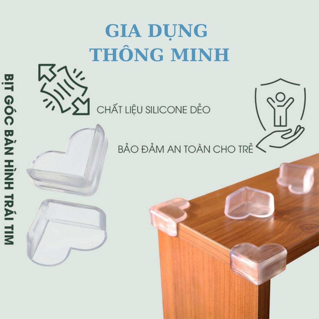 Miếng Bịt Góc Bàn, Bọc Cạnh Bàn Silicon Tránh Va Đập - An Toàn Cho Bé Và Người Già