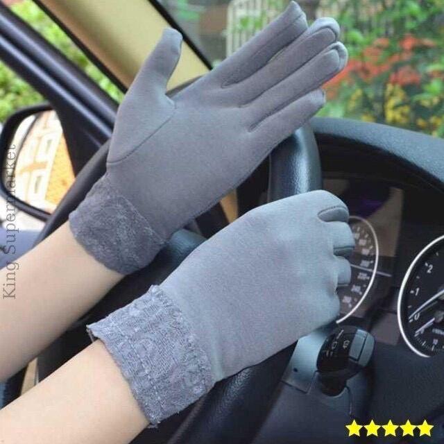 Găng tay Chống nắng, găng Tay nữ lái xe,găng Tay đa chức năng phối ren