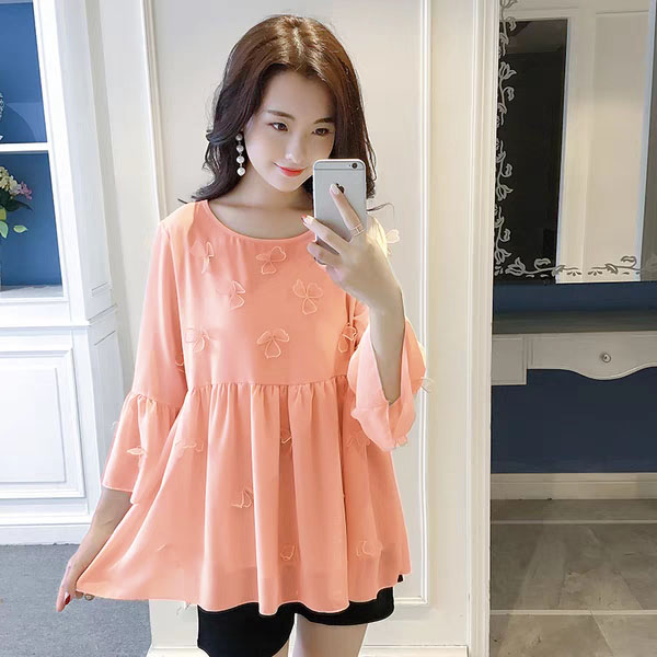 Sét bộ bầu siêu dễ thương mặc outfit bầu bộ bầu mặc nhà đồ bầu mùa hè hàng qc 0419-011