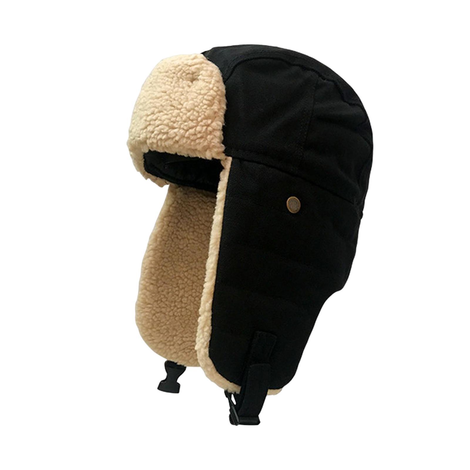 Winter Bomber Hat Ski Caps Hiking Warm Windproof Unisex Trooper Trapper Hat