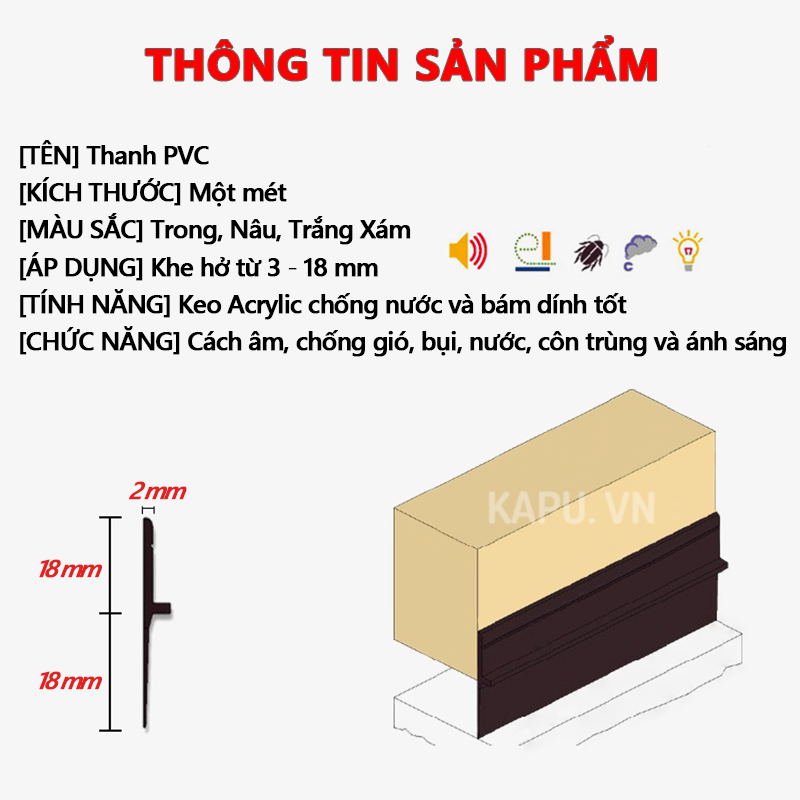 Thanh chắn cửa cao cấp, dán chân cửa chống nước đa năng, cản côn trùng, khói bụi, ô nhiễm