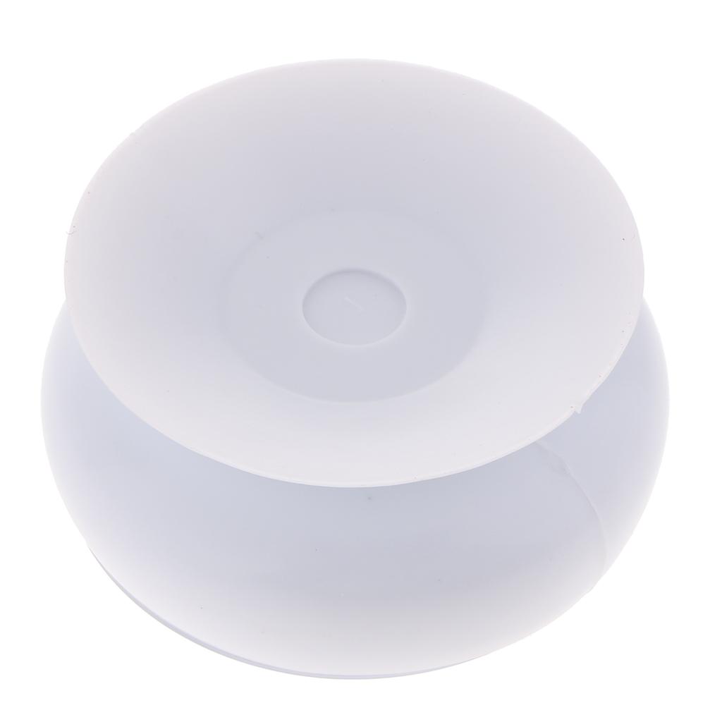 European Style Small Waterproof Round Clock for Bathroom Suction Up Mirror Window Clock, Pink/ White