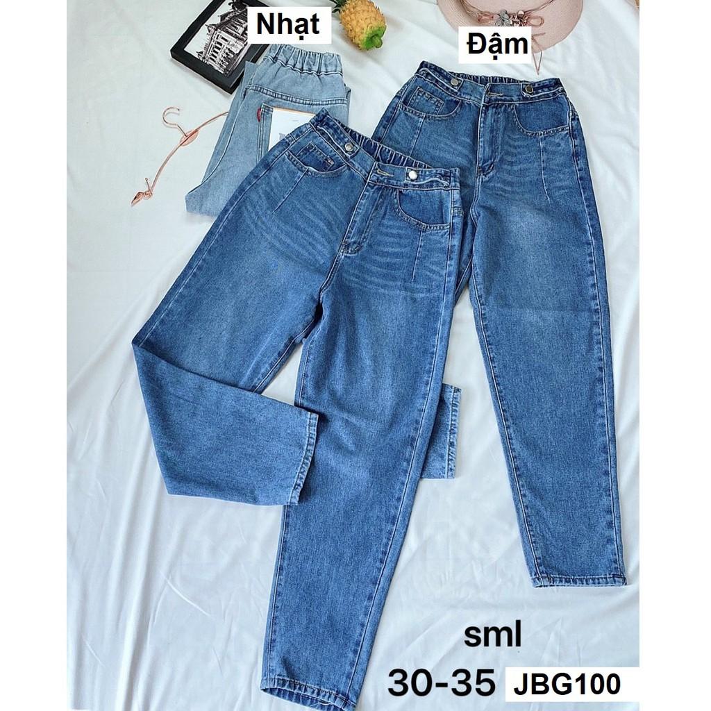 Quần jean baggy lưng thun chất form VNXK JBG100