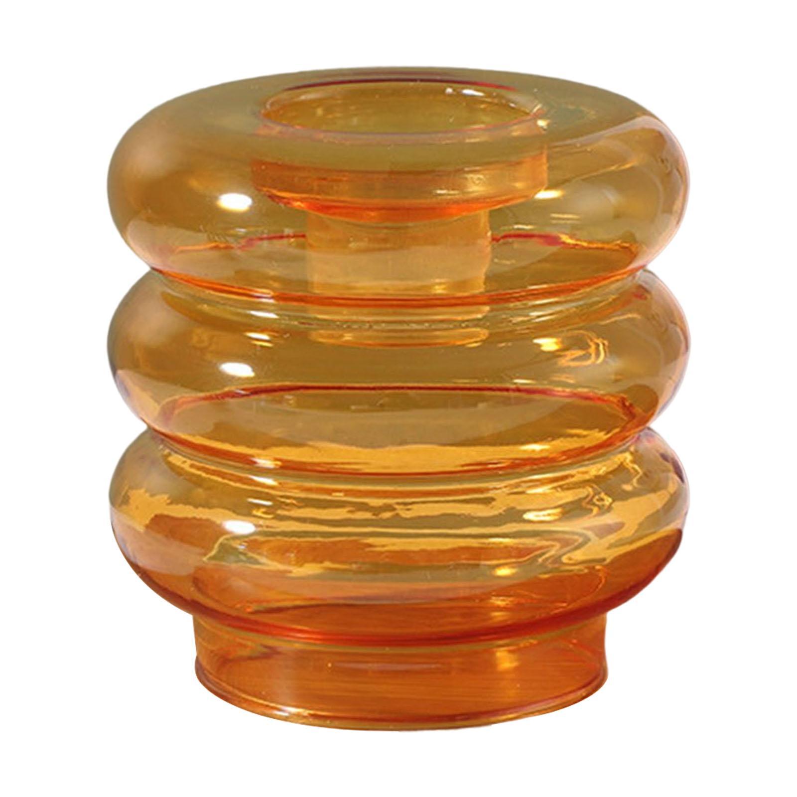 Pillar Glass Candle Holder, Romantic for Decor Dining Table Party Home
