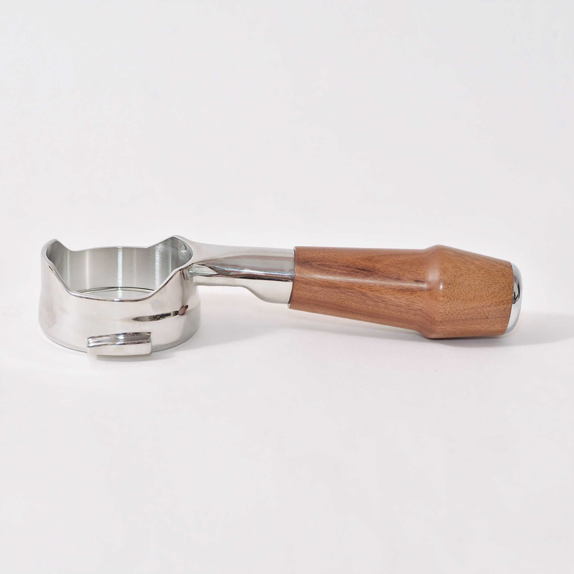 Feepie tay cầm gỗ pha espresso không đáy 58mm 2 tai thông dụng
