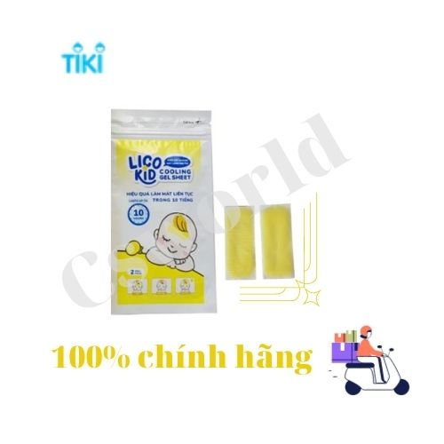 DÁN HẠ SỐT NHANH, GIẢM ĐAU, CHÙM MÁT LẠNH LICO KID CHANH - GÓI 2 MIẾNG