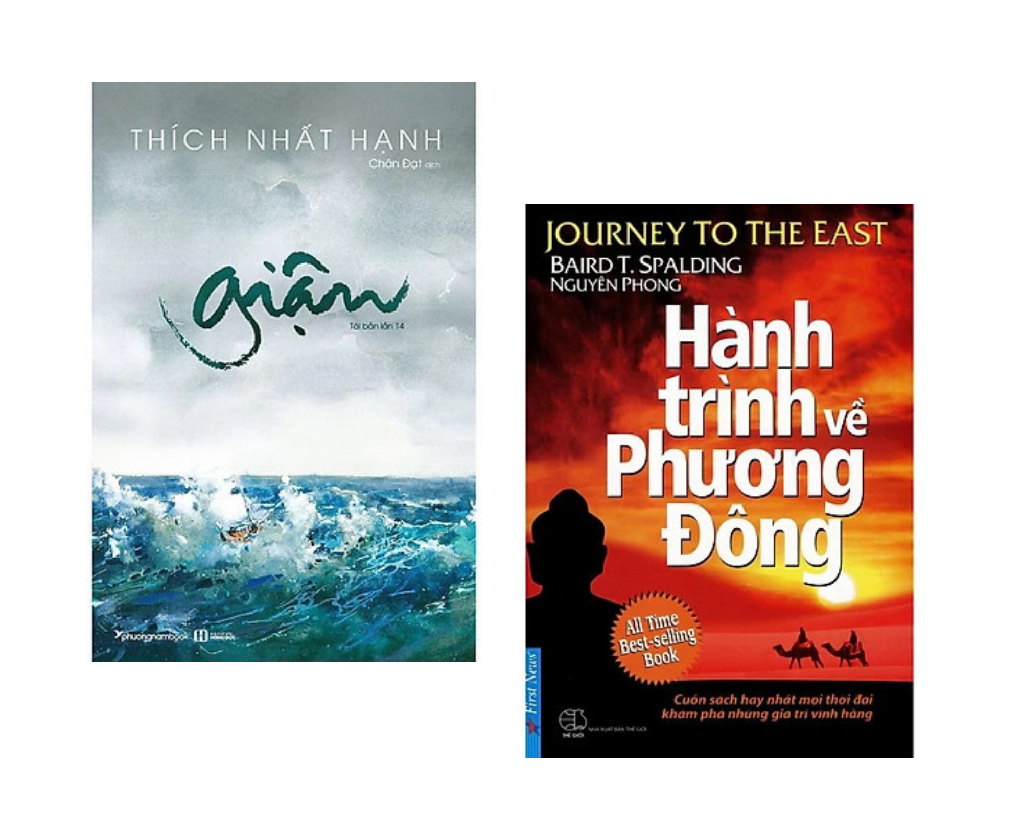Combo 2 cuốn: Giận + Hành Trình Về Phương Đông