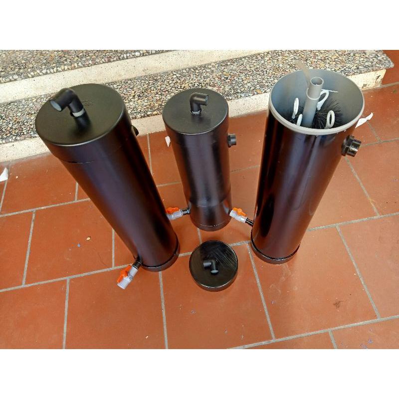Lọc tách cặn bẩn,phâncá.lọc lắng, cây lắng phân dùng cho hồ cá bể cá phi ống 160_200 đã có vật liệu lọc chổi jmax