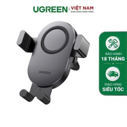 Sạc không dây kiêm giá đỡ 2in1 cho điện thoại trên xe hơi UGREEN | Công suất 15W | Hàng chính hãng  | Bảo hành 18 tháng 40118