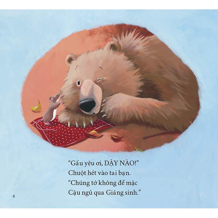 Sách Tranh Song Ngữ Gấu Tthức Đón Giáng Sinh