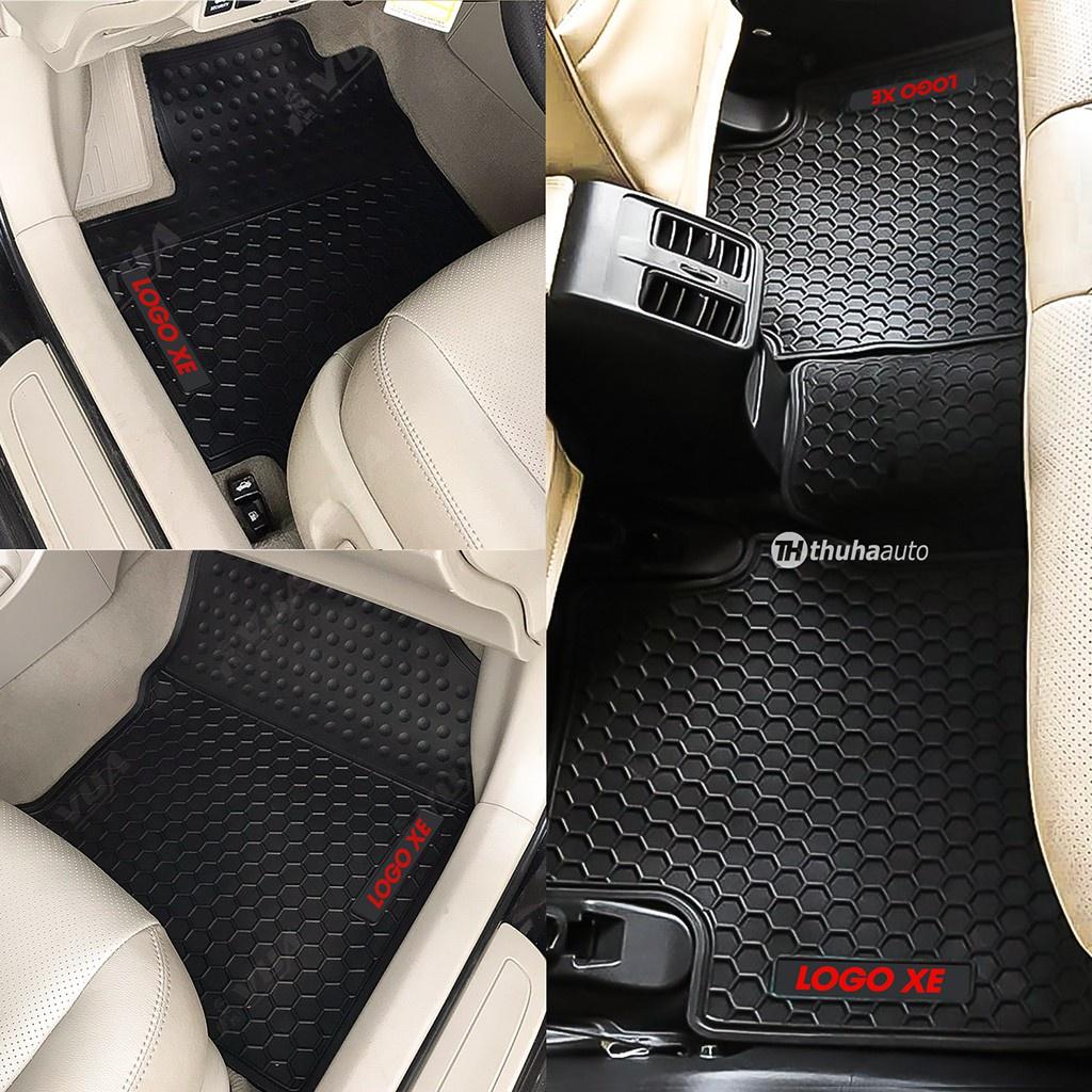 Bộ thảm lót sàn ô tô cao su Fortuner 2008-2021 trải sàn xe thiết kế vừa vặn không mùi dễ dàng vệ sinh