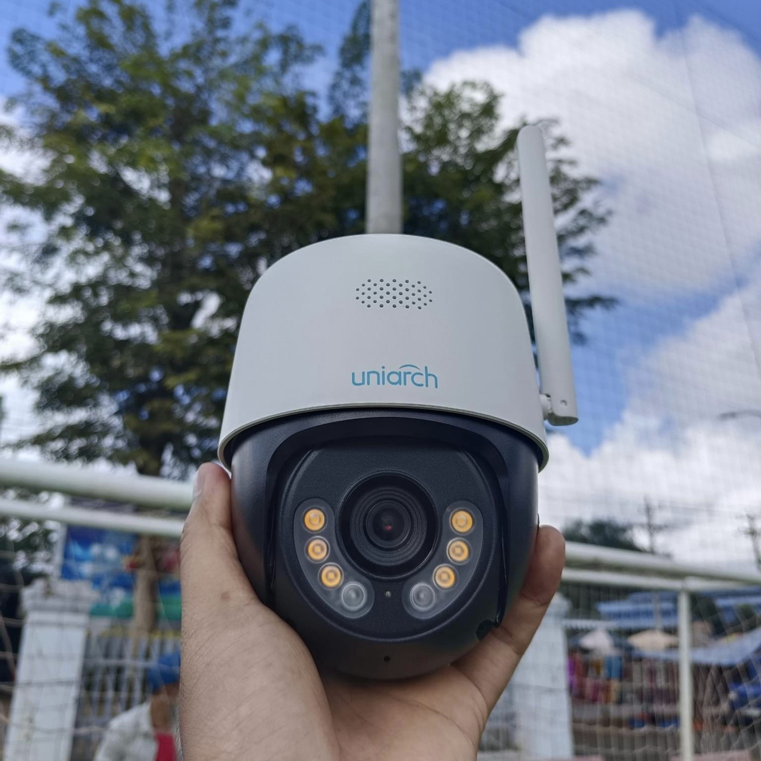 Camera IP Wifi PTZ UNV Uniarch 3MP UHO-P1A-M3F4D đàm thoại 2 chiều, Có Màu Đêm  - Hàng chính hãng