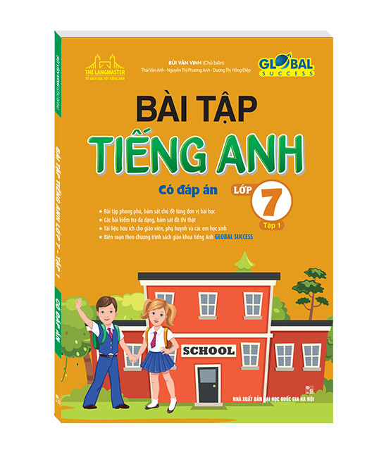 Combo sách GLOBAL SUCCESS - Bài tập tiếng anh lớp 7 tập 1+2 (có đáp án) chương trình mới