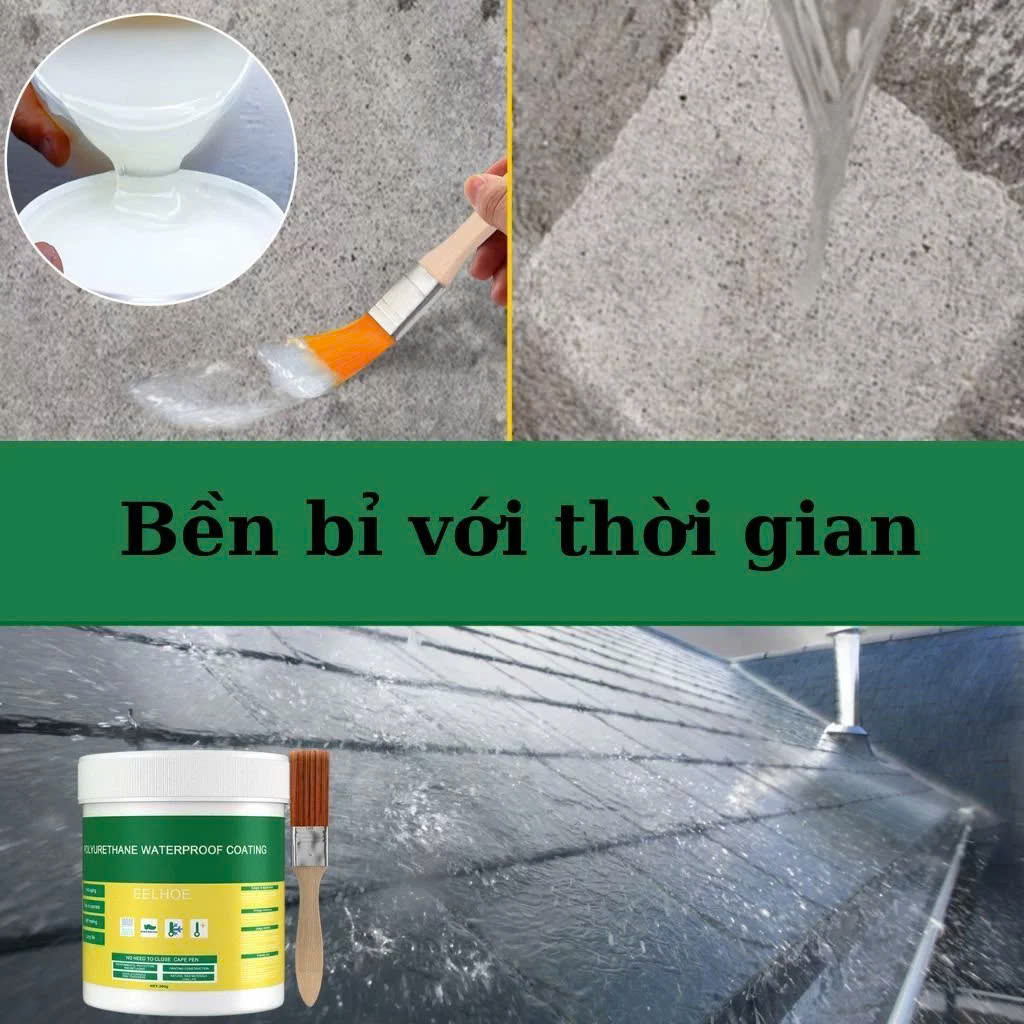Siêu Keo Quét Trong Suốt Nhật Bản Chống Thấm Mạch Gạch 300G, Vá Vết Nứt Bề Mặt Nhanh Chóng