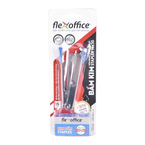 Bộ bấm kim và kim bấm Flexoffice FO-ST02-S2