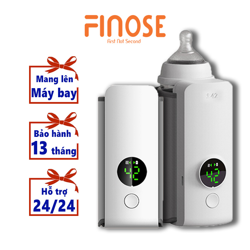 Máy Hâm Sữa Cầm Tay FINOSE LAS02 - Dung Lượng Pin 6000mAh - 6 Mức Nhiệt Tuỳ Chỉnh