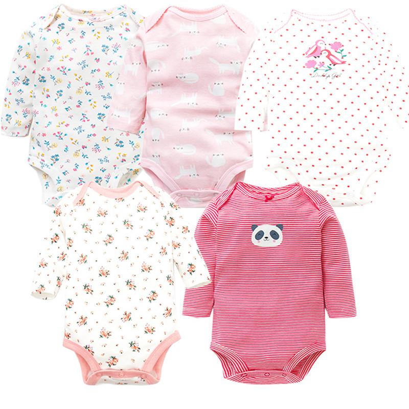 5 Cái/lốc Bodysuits Chất Lượng Cao Uniesx Quần Áo Bé Sơ Sinh Cho Bé 100% Cotton Bộ Quần Áo Cho Trẻ Sơ Sinh Bebe Bé Trai Bé Gái quần Áo