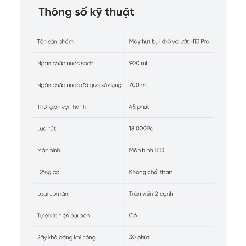 Máy lau sàn hút bụi cầm tay không dây thông minh Dreame H13 Pro - Hàng chính hãng Bản quốc tế - Bảo hành 24 tháng