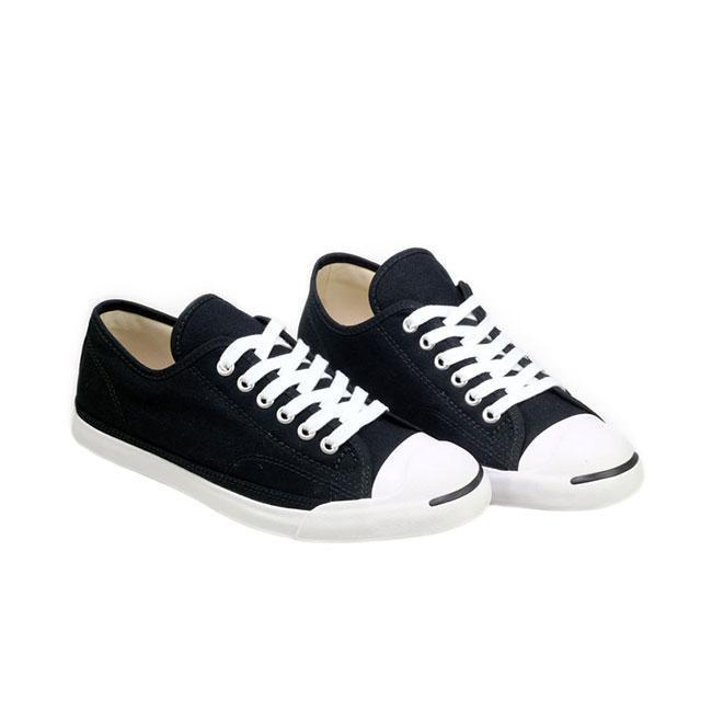 Giày Sneaker Nữ cổ thấp đế mặt cười màu đen Converse Jack Purcell LP L/S -  570483C