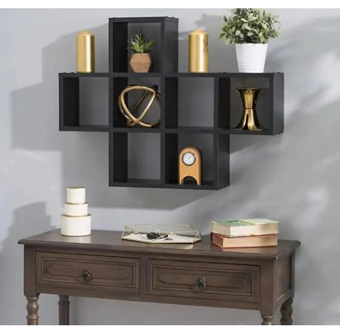 Kệ Gỗ Treo Tường 7 Ngăn Tundo CTKT519 KT 80x15x60cm