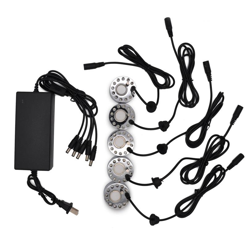 Máy Phun Sương Tạo Phun Sương Tạo Ẩm Hình Ếch Con Vòi Phun Nước Ao Sương Mù Máy Atomizer Máy Tạo Độ Ẩm Không Khí Với 12 Đèn LED Đổi Màu Phích Cắm US