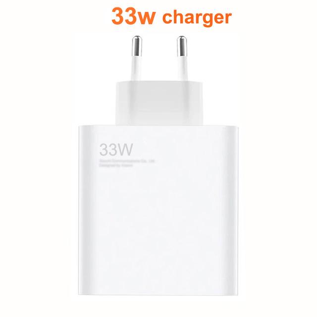 Sạc Xiaomi 33w EU Cáp Turbo Charge type C Cho Xiaomi redmi note 9 12 pro POCO X3 nfc Mi 10 9 note 10 10X LITE Màu sắc: Sạc EU
