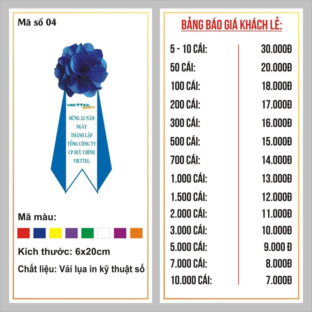 Hoa cài đại biểu mẫu 5