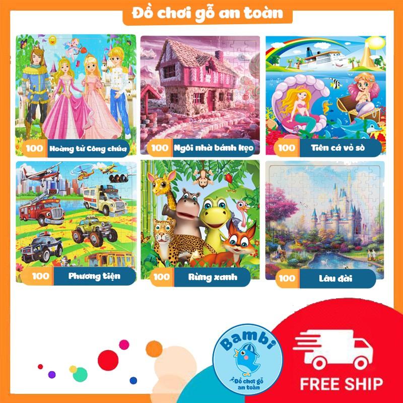 Đồ chơi tranh ghép hình gỗ puzzle - Bộ ghép hình - Tranh xếp hình