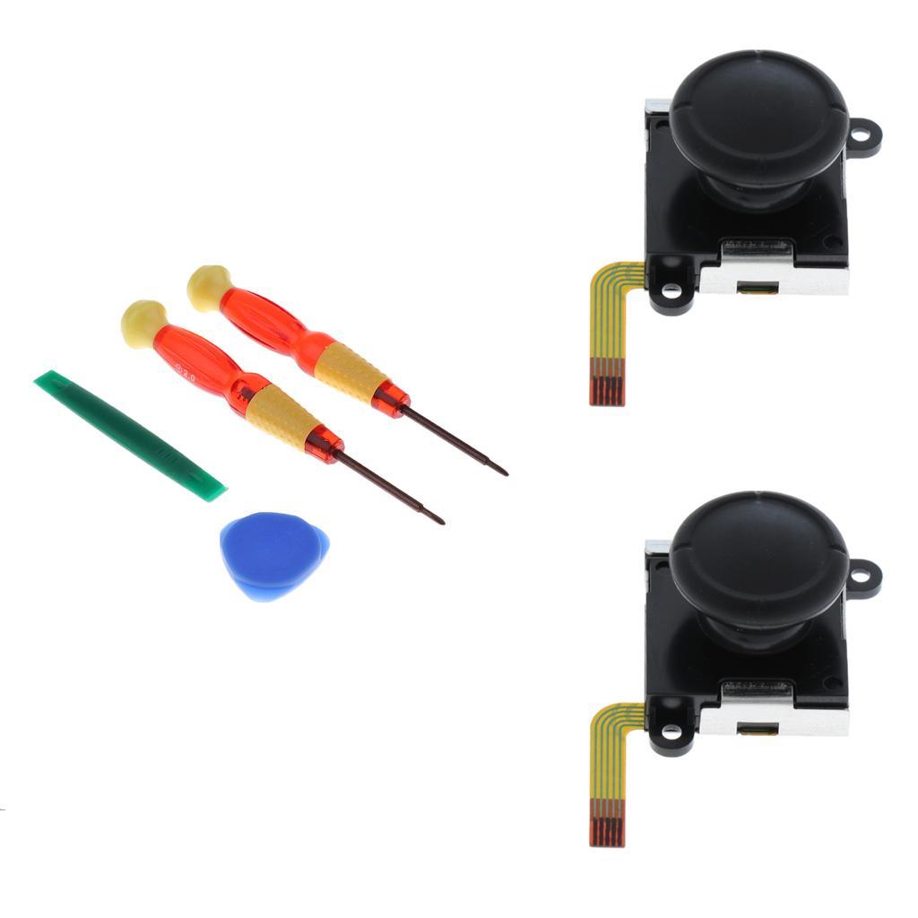 2pcs Analog Joystick Stick with Repair Tools Set for Nintendo Switch JoyCon