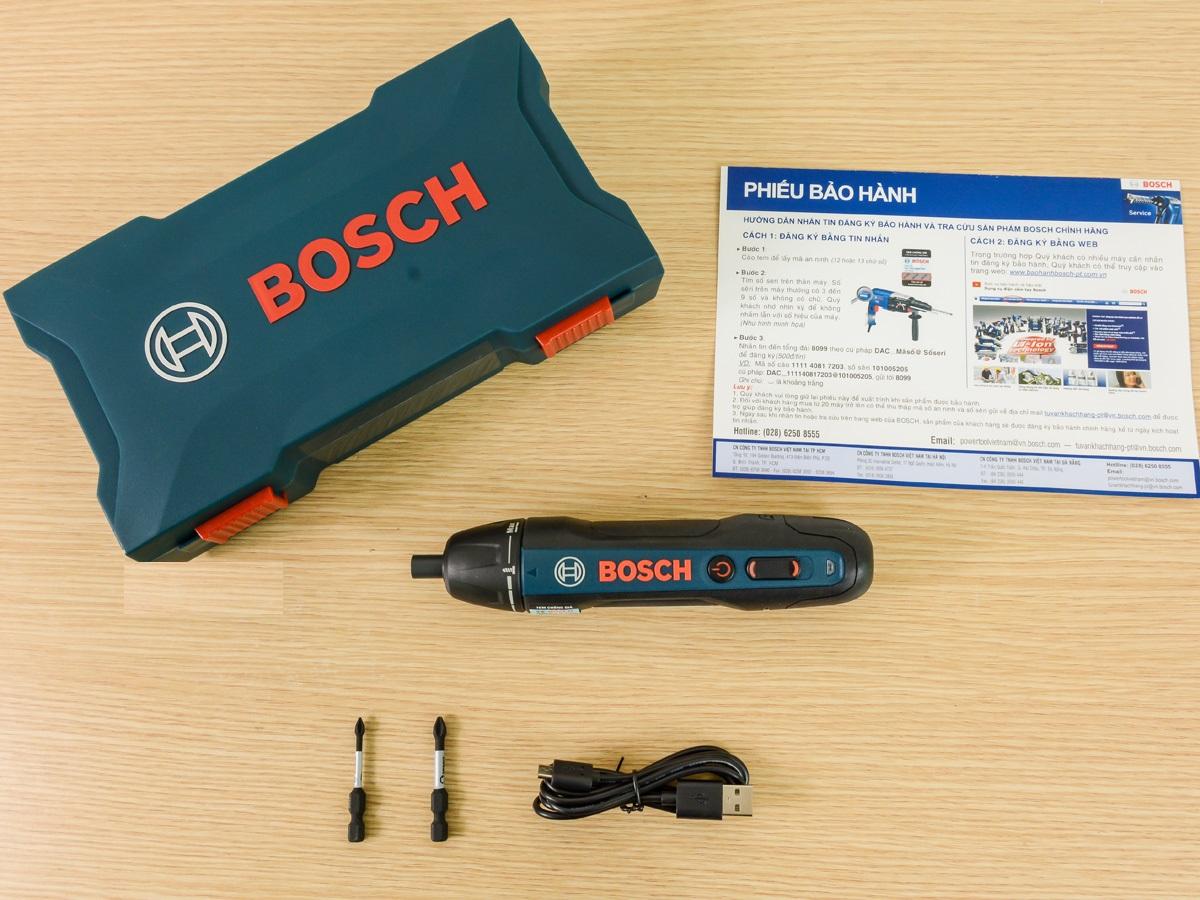 MÁY VẶN VÍT DÙNG PIN 3.6V/1,5AH BOSCH GO 2 - HÀNG CHÍNH HÃNG