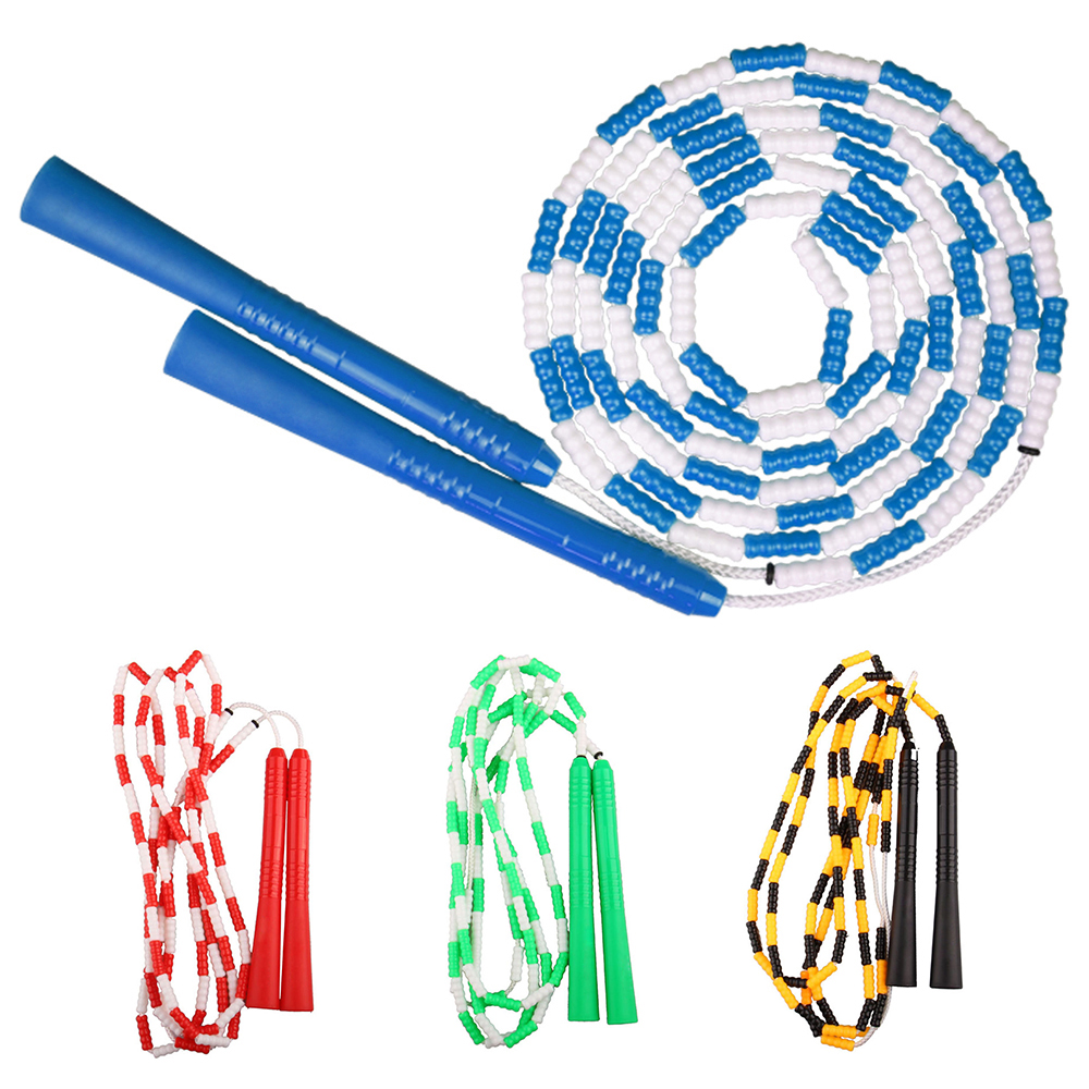 Dây nhảy thể dục có thể điều chỉnh Được làm bằng hạt PVC và dây nylon bền