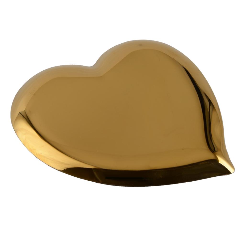 Stainless Steel Tea Fruit Tray Dish Plate Cosmetics Jewelry Organizer Heart
