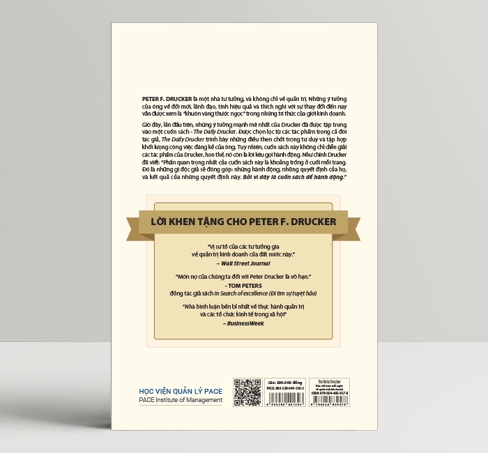 The Daily Drucker: Kim chỉ nam mỗi ngày về quản trị kinh doanh (The Daily Drucker) - Peter F. Drucker - PACE Books