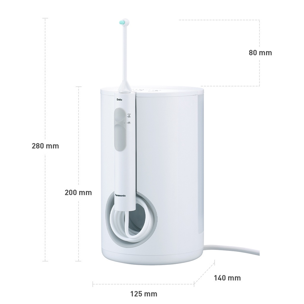 Máy tăm nước Panasonic EW1613W451 - công nghệ siêu âm – 10 mức áp lực nước - Hàng chính hãng - Bảo hành 12 tháng chính hãng